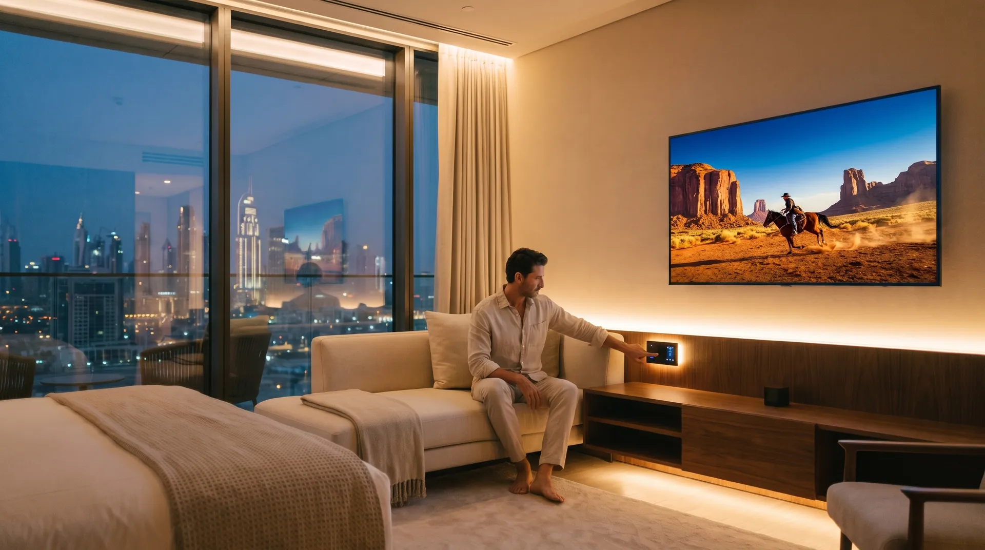 A room that greets them.