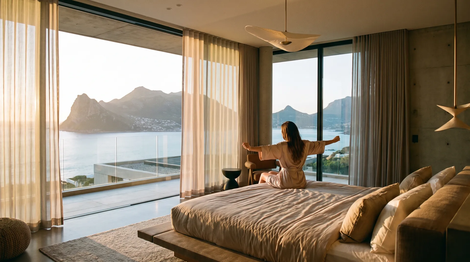 The view, on cue.